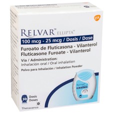 Relvar Ellipta 100/25 Glaxosmithkline