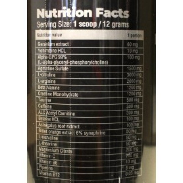 Satan preworkout Pharmaceutical